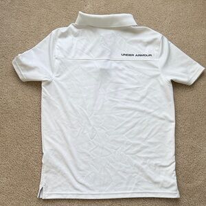 Under Armour White Short Sleeve Polo